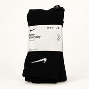 Nike Everyday Cushioned Crew Socks 3 Pack Black & White Available
